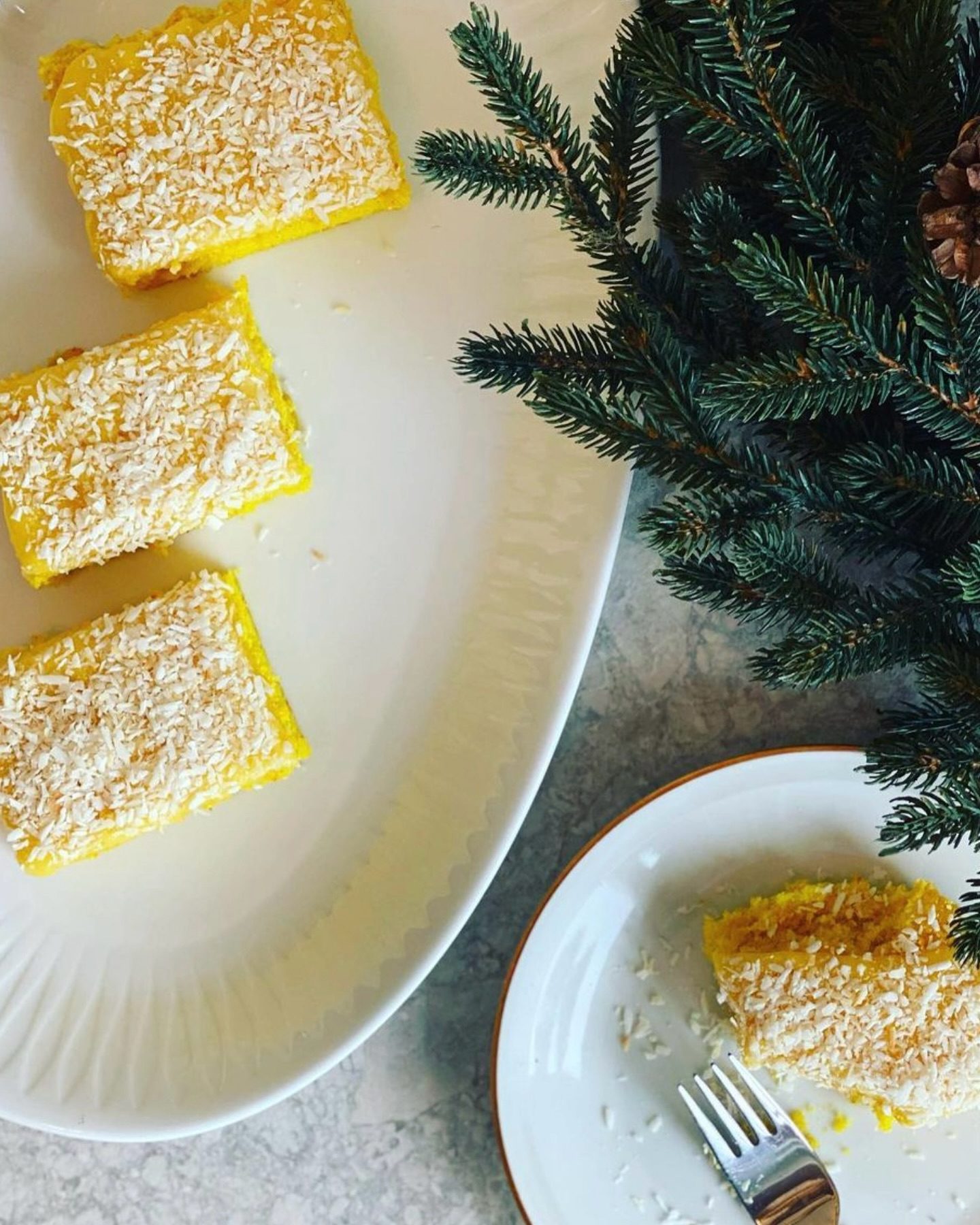Silviakaka med saffran. Om du inte har provat den här kakan tidigare, så är tiden nu👌🏼
Saftig, med touch av saffran och kokos och så härligt solgul.
Recept finner du i linken på @fias_fika 😘
#fiasfika #hembakat #silviakaka #silviakakamedsaffran #saffran #långpannekaka #bakblogg #christmasbaking #christmascake #saffroncake #saffron