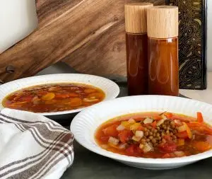 Linssoppa med tomat