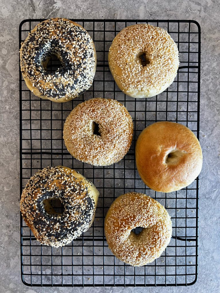 Bagels på galler