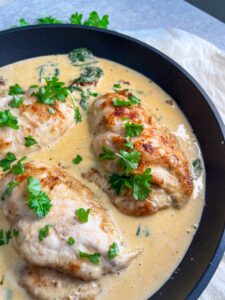 Kyckling med soltorkade tomater och parmesan