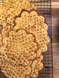 Havrevåfflor på galler