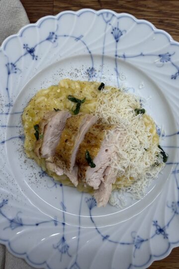 Risotto med butternutpumpa & smörstekt salvia