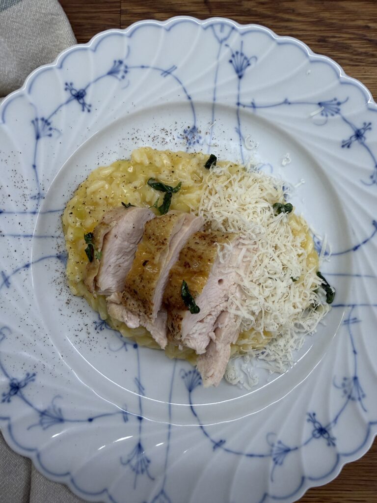 Risotto med butternutpumpa & smörstekt salvia