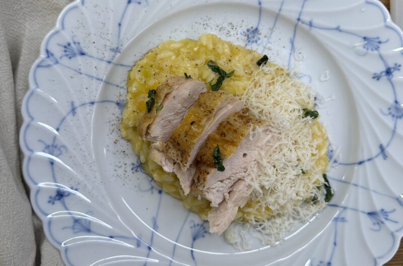 Risotto med butternutpumpa & smörstekt salvia