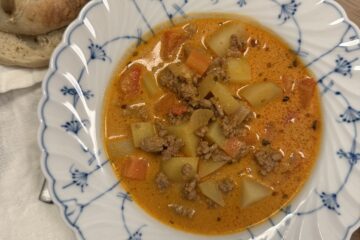 Köttfärssoppa med potatis – krämig vardagsfavorit