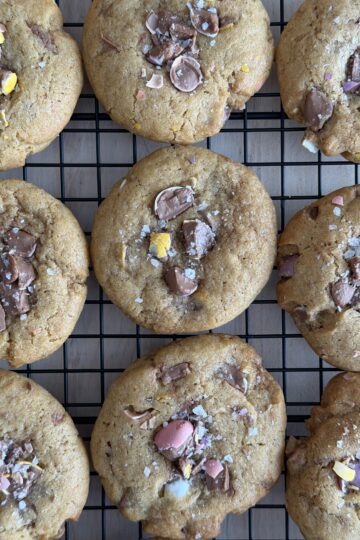 Påskcookies med chokladägg