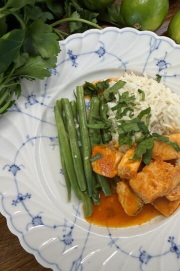 Thai Red Curry Lax med kokosris & lime