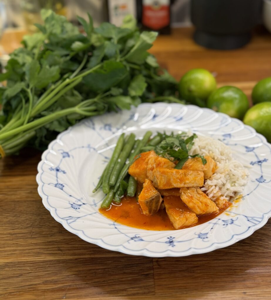 Thai Red Curry Lax med kokosris & lime